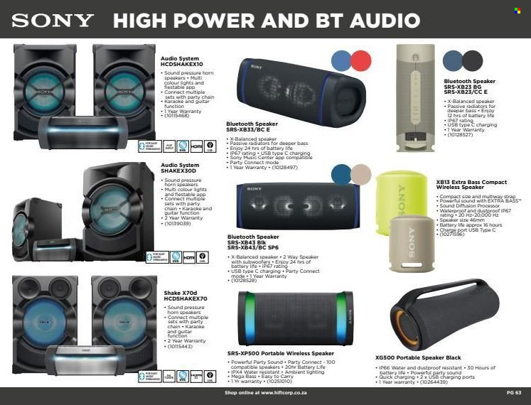 HiFi Corp specials. Page 63