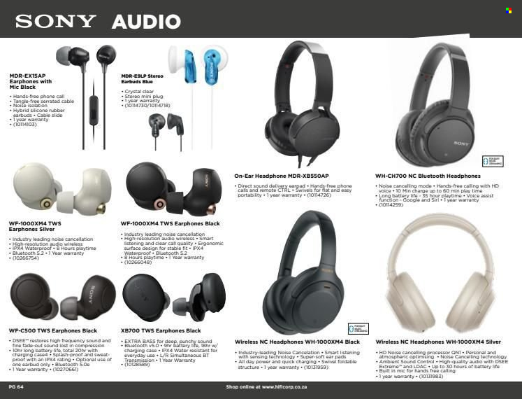 HiFi Corp specials. Page 64
