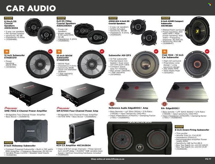 HiFi Corp specials. Page 77