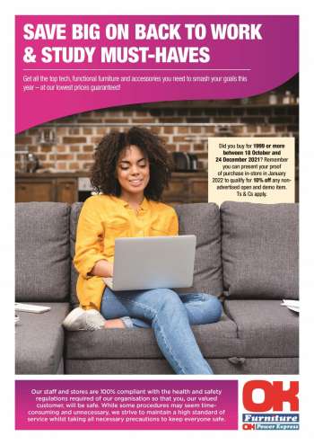OK Furniture catalogue  - 04/01/2022 - 23/01/2022.