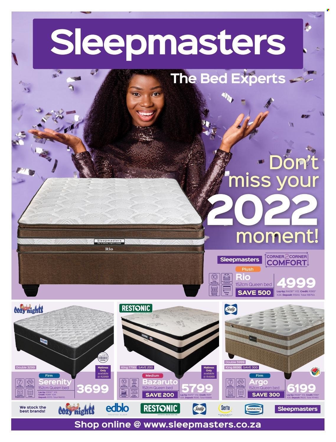 Sleepmasters specials - 10/01/2022 - 06/02/2022. Page 1