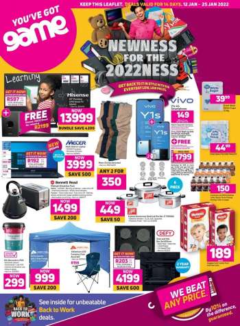 Game catalogue  - 12/01/2022 - 25/01/2022.