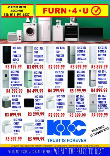 Furn 4 U catalogue  - 12/01/2022 - 31/01/2022.