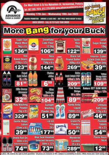Advance Cash & Carry catalogue  - 17/01/2022 - 19/01/2022.