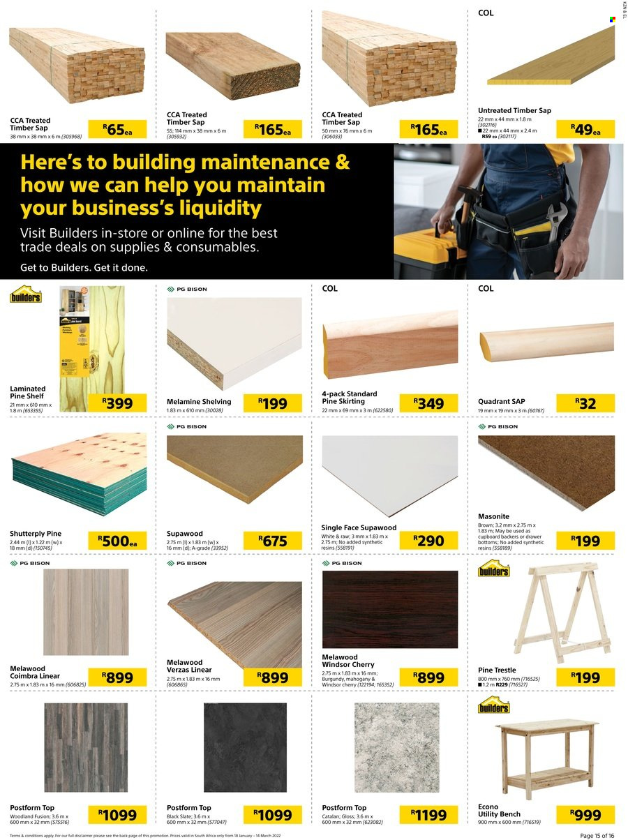 Builders specials - 18/01/2022 - 14/03/2022. Page 15