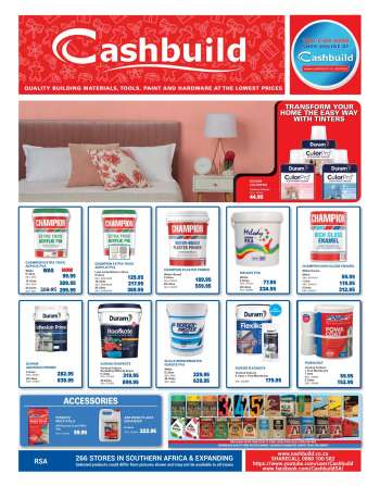 Cashbuild catalogue  - 18/01/2022 - 23/01/2022.