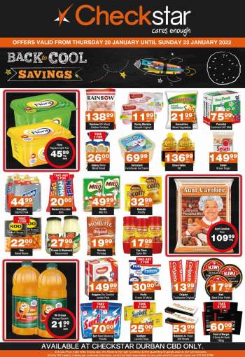 Checkstar catalogue  - 20/01/2022 - 23/01/2022.
