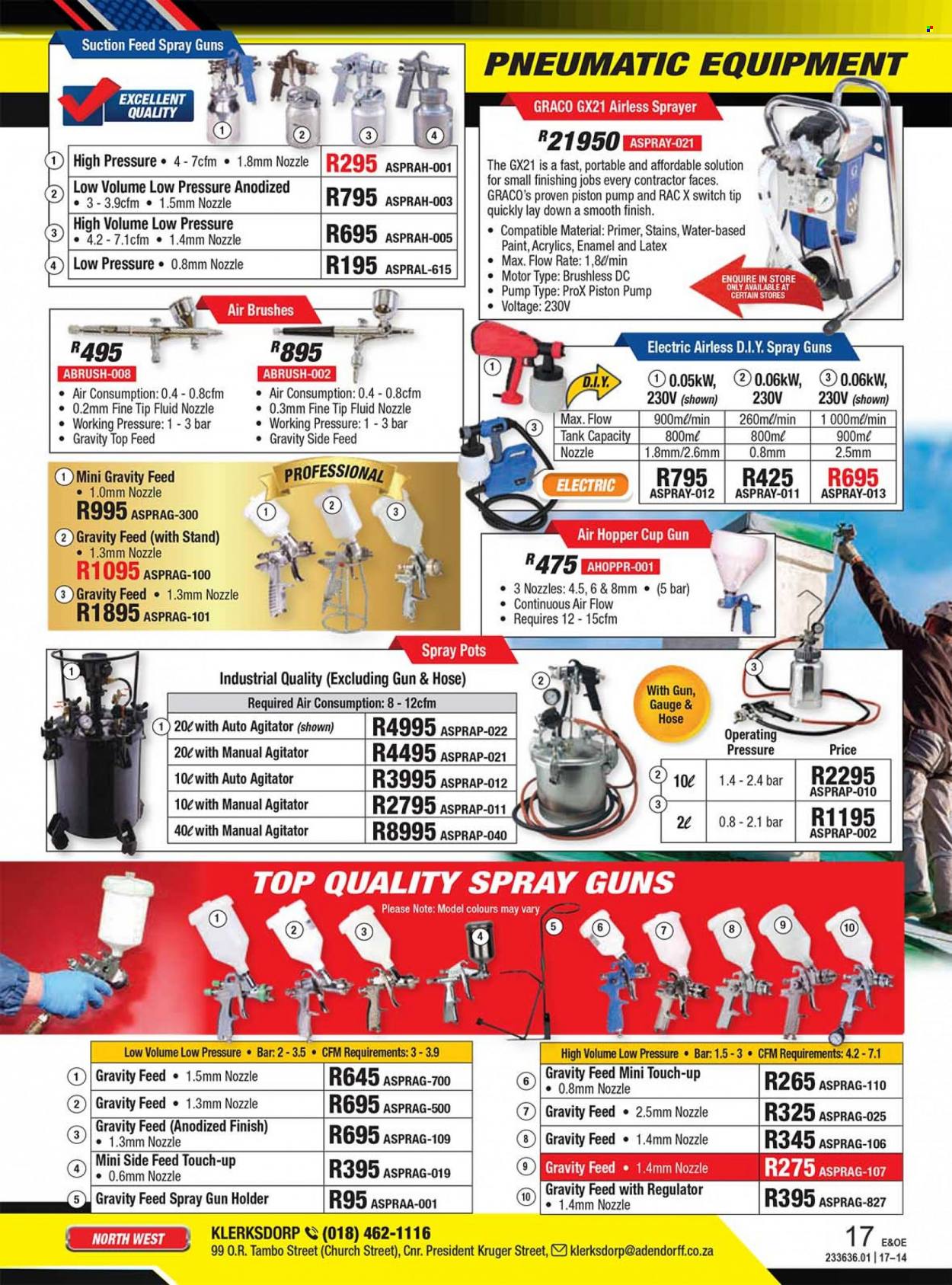 Adendorff Machinery Mart specials. Page 17