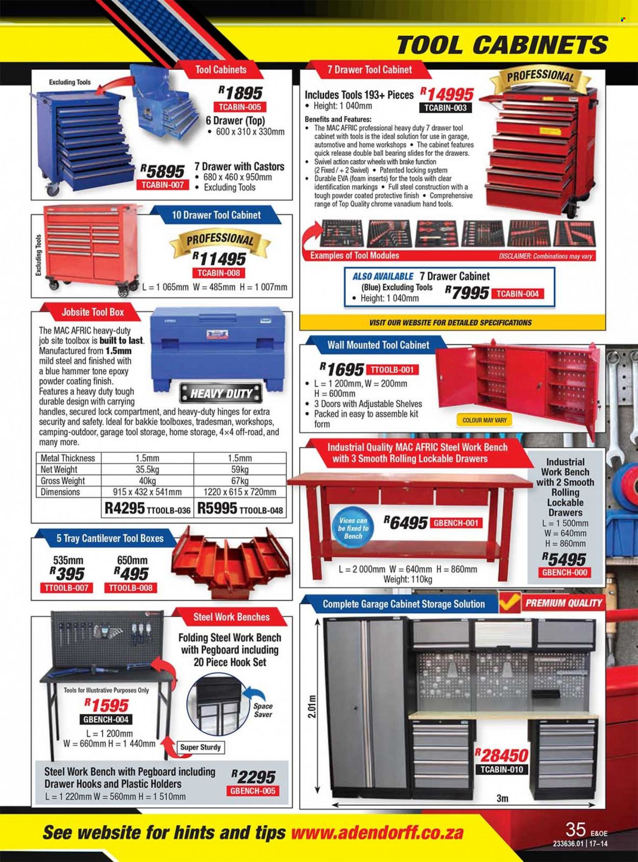 Adendorff Machinery Mart specials. Page 35