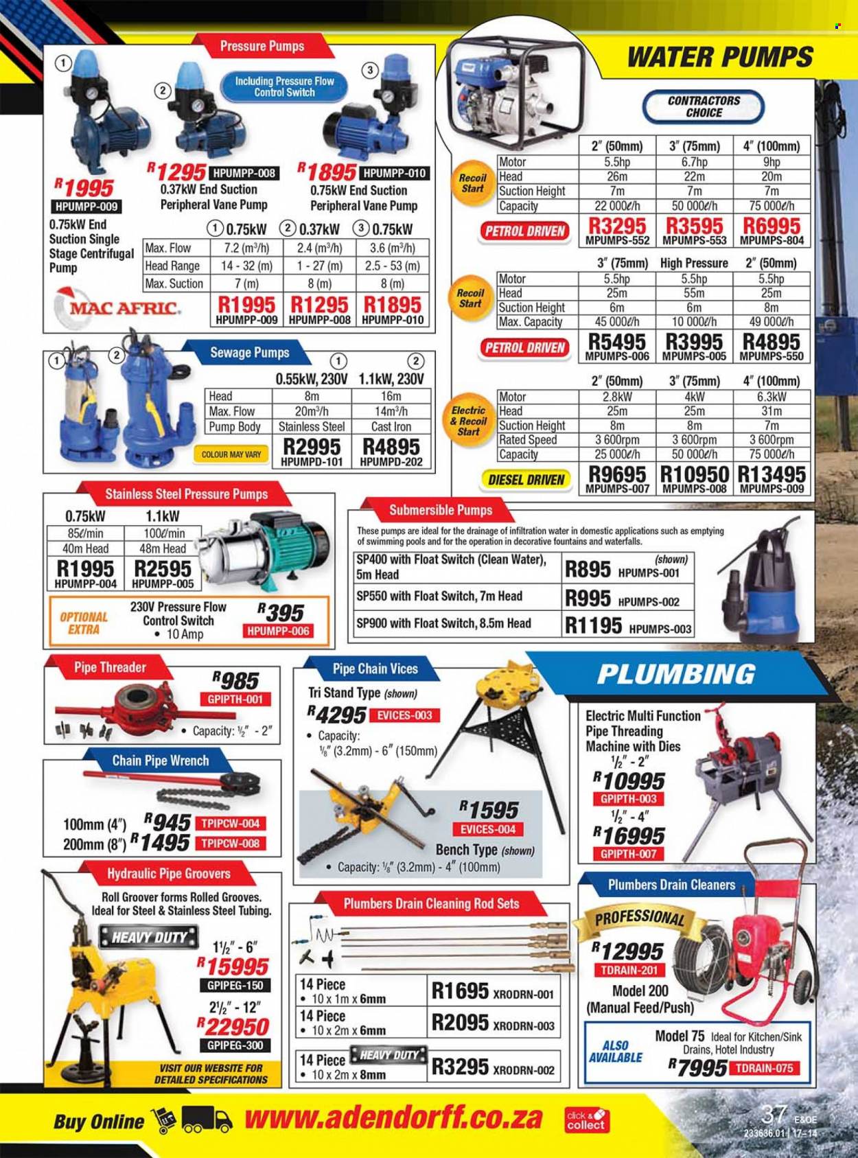Adendorff Machinery Mart specials. Page 37