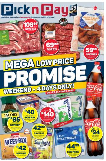 Pick n Pay catalogue  - 20/01/2022 - 23/01/2022.