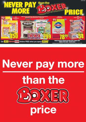 Boxer catalogue  - 24/01/2022 - 30/01/2022.