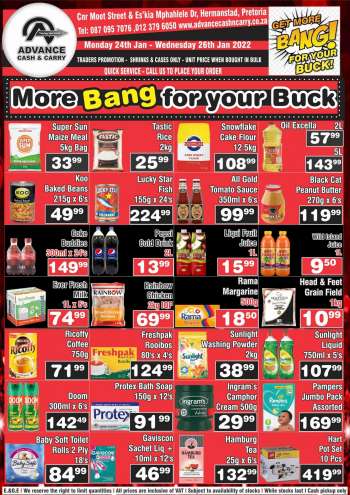 Advance Cash & Carry catalogue  - 24/01/2022 - 26/01/2022.