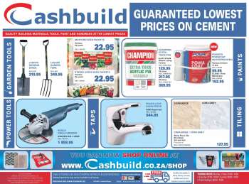Cashbuild catalogue  - 24/01/2022 - 20/02/2022.