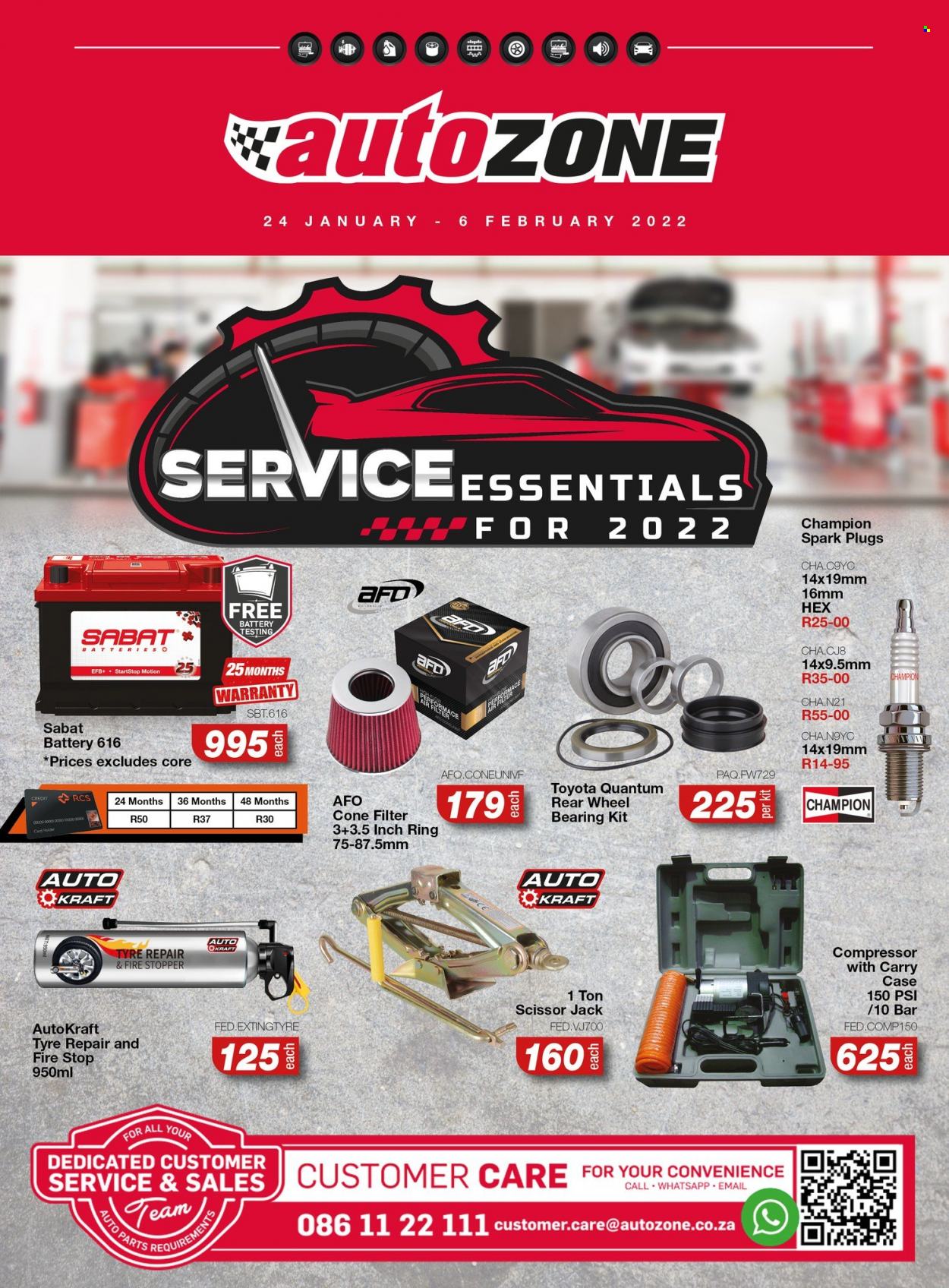 AutoZone specials - 24/01/2022 - 06/02/2022. Page 1