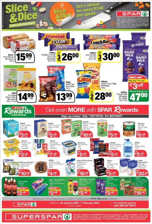 SPAR specials - 25/01/2022 - 07/02/2022. Page 7