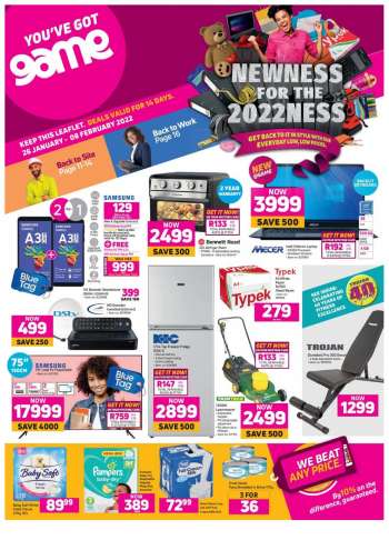 Game catalogue  - 26/01/2022 - 08/02/2022.