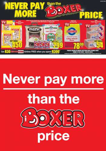 Boxer catalogue  - 27/01/2022 - 30/01/2022.