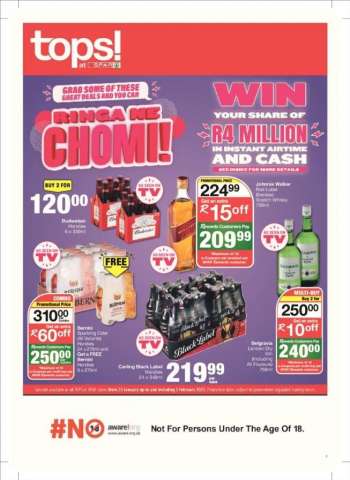 TOPS at SPAR catalogue  - 25/01/2022 - 06/02/2022.