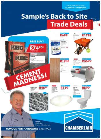 Chamberlain catalogue  - 10/01/2022 - 27/02/2022.