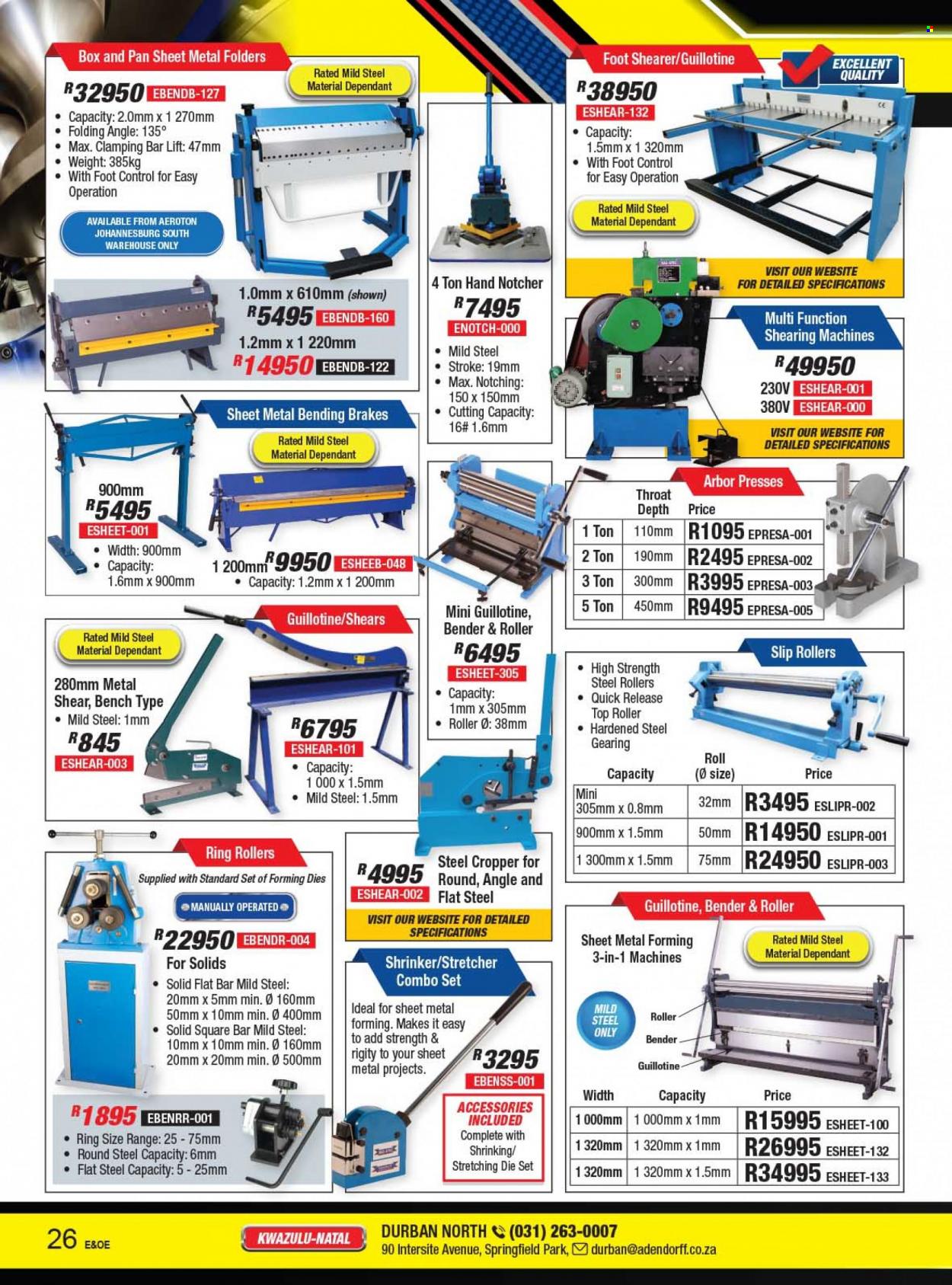Adendorff Machinery Mart specials. Page 28