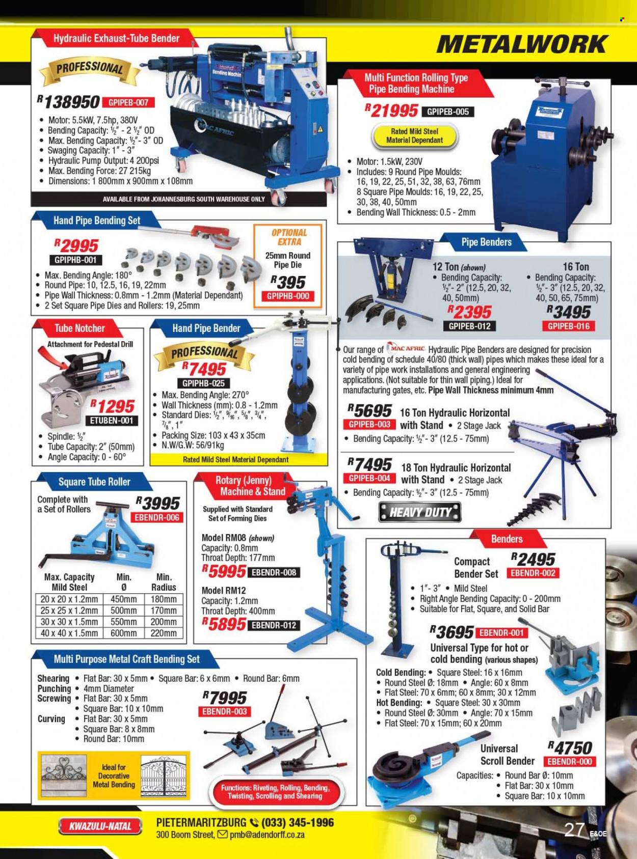 Adendorff Machinery Mart specials. Page 29