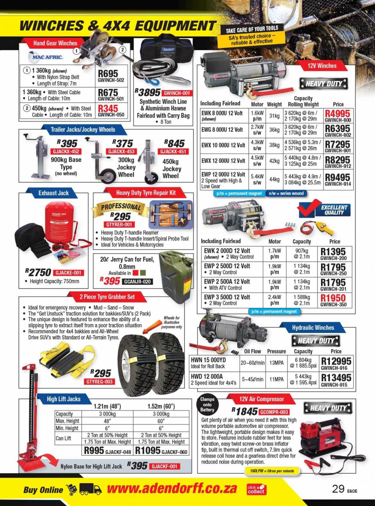 Adendorff Machinery Mart specials. Page 31