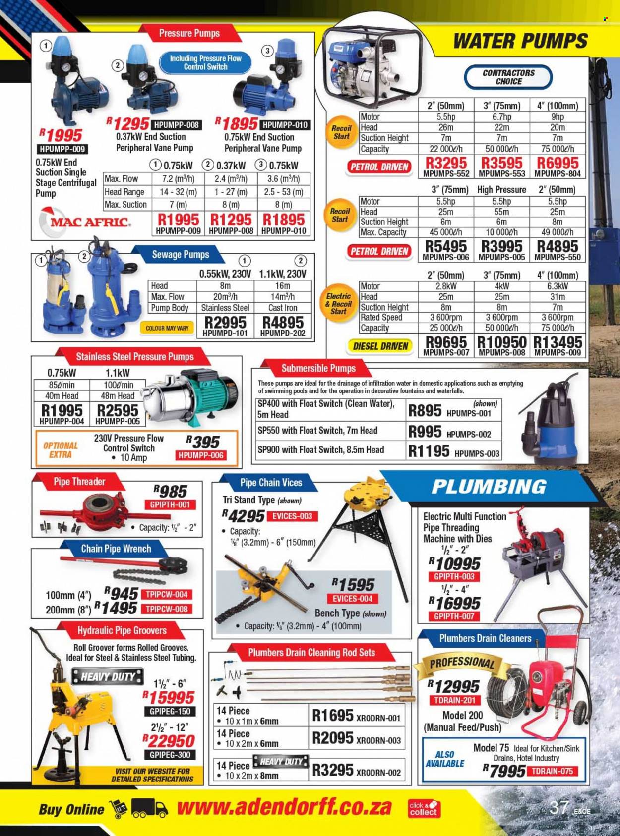 Adendorff Machinery Mart specials. Page 39