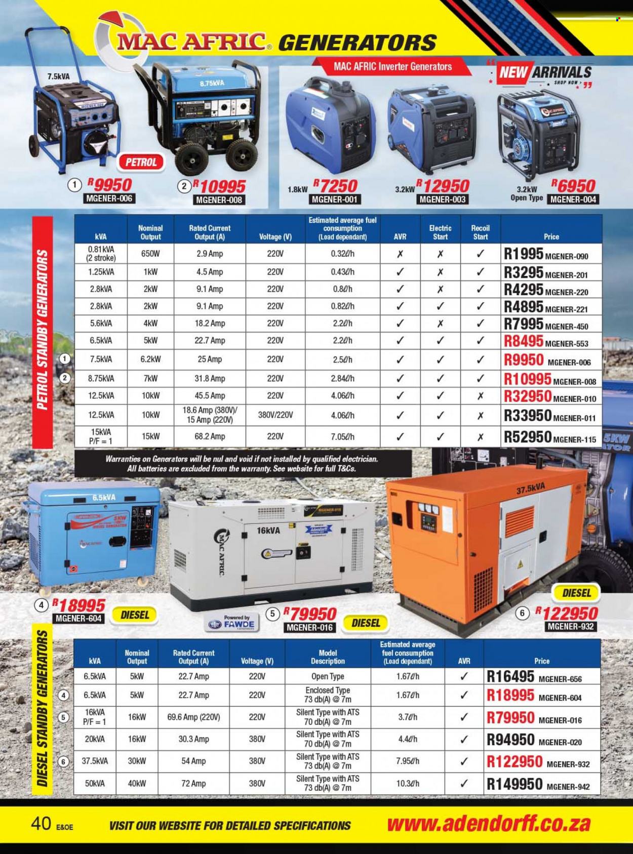 Adendorff Machinery Mart specials. Page 42