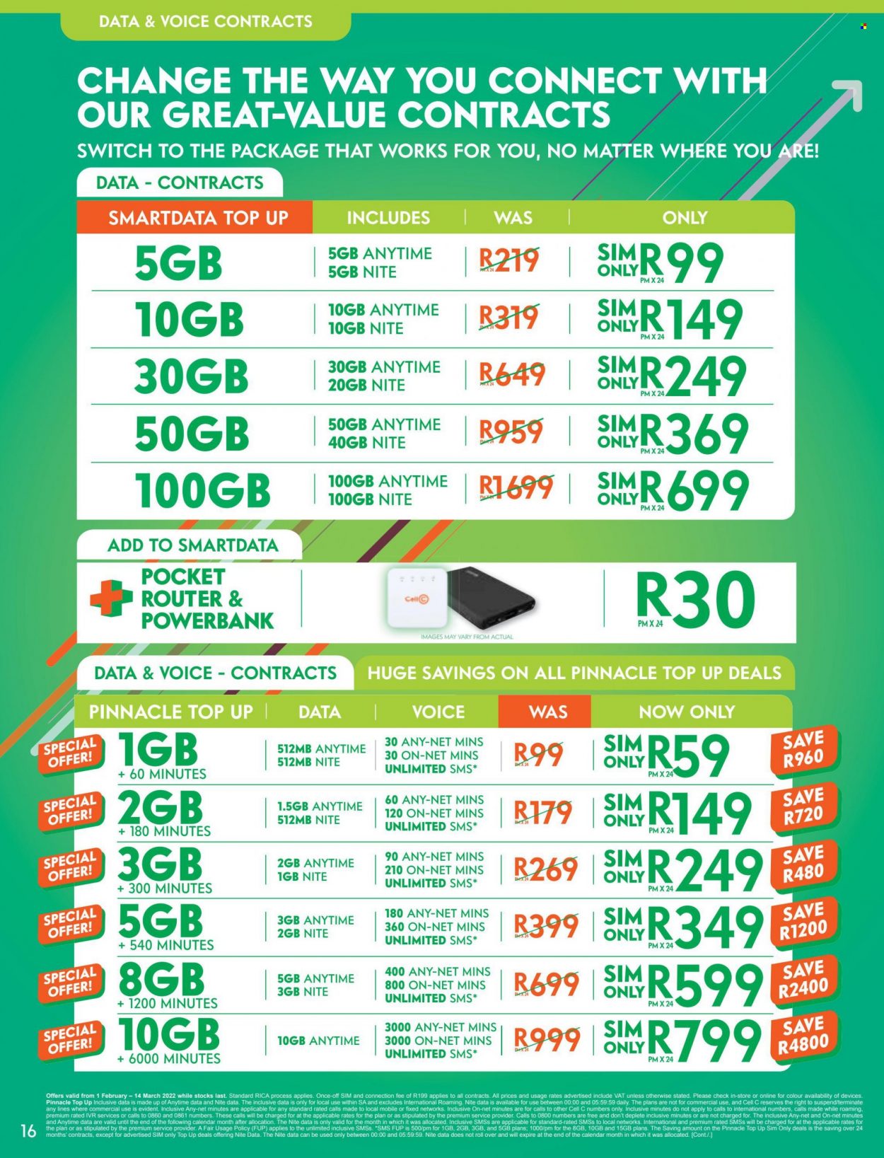 Cell C specials - 01/02/2022 - 14/03/2022. Page 16