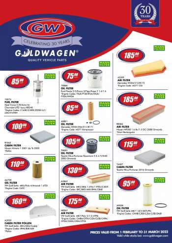 Goldwagen catalogue  - 01/02/2022 - 31/03/2022.
