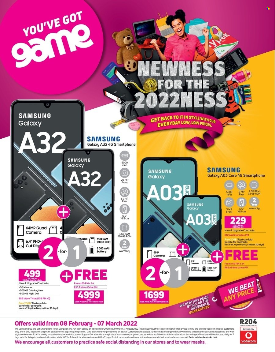 Game specials - 08/02/2022 - 07/03/2022. Page 1