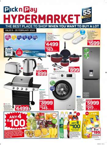 Pick n Pay Hypermarket catalogue  - 09/02/2022 - 20/02/2022.