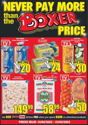 Boxer catalogue  - 10/02/2022 - 23/02/2022.