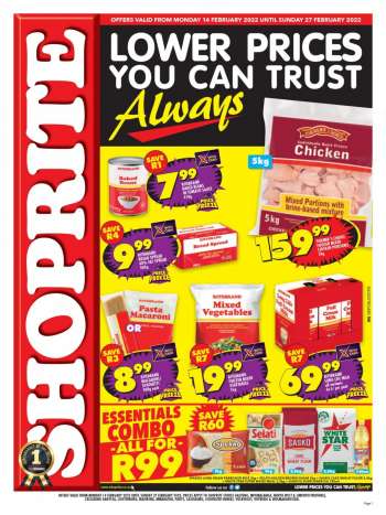 Shoprite catalogue  - 14/02/2022 - 27/02/2022.