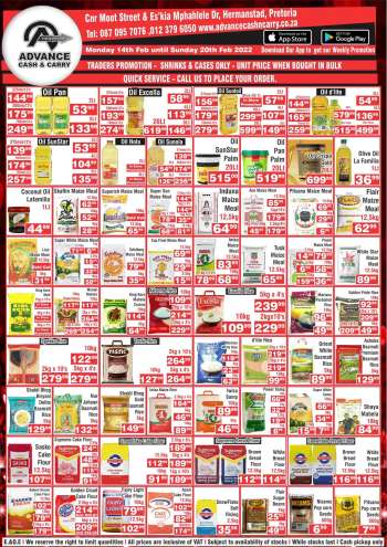 Advance Cash & Carry catalogue  - 14/02/2022 - 20/02/2022.