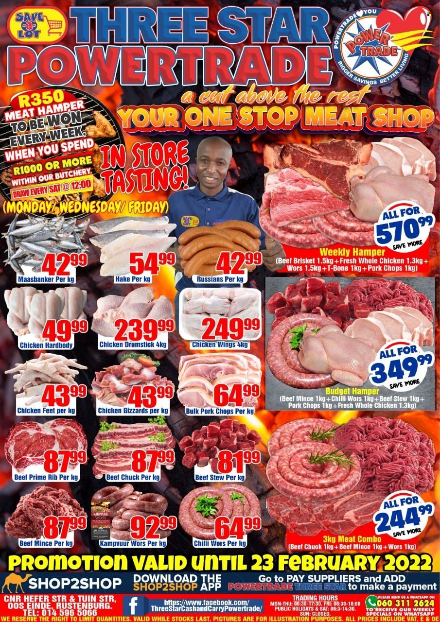 Three Star Cash and Carry specials - 18/02/2022 - 23/02/2022. Page 1
