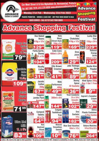 Advance Cash & Carry catalogue  - 21/02/2022 - 23/02/2022.