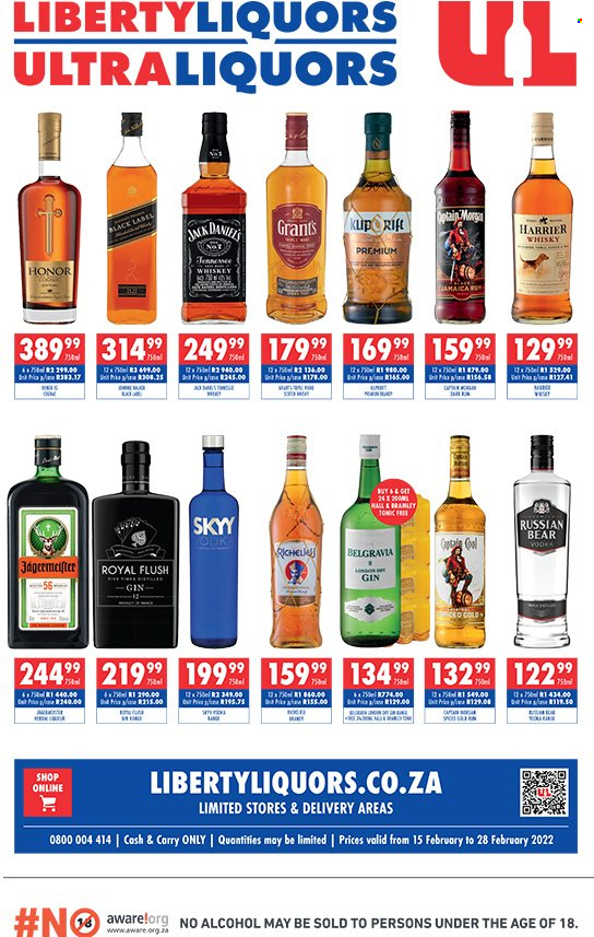 Liberty Liquors specials - 15/02/2022 - 28/02/2022. Page 1