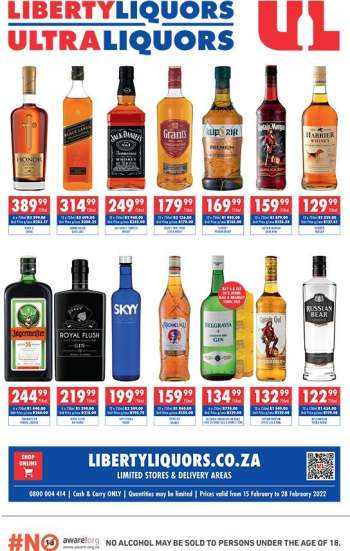 Liberty Liquors catalogue  - 15/02/2022 - 28/02/2022.