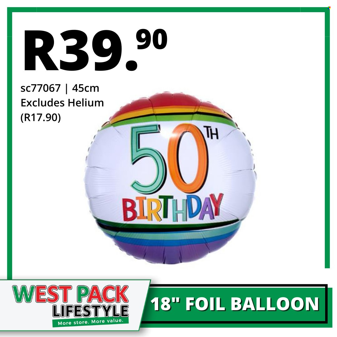 West Pack Lifestyle specials. Page 1
