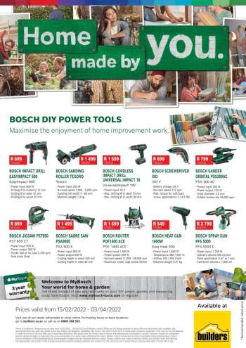 Builders catalogue  - 15/02/2022 - 03/04/2022.