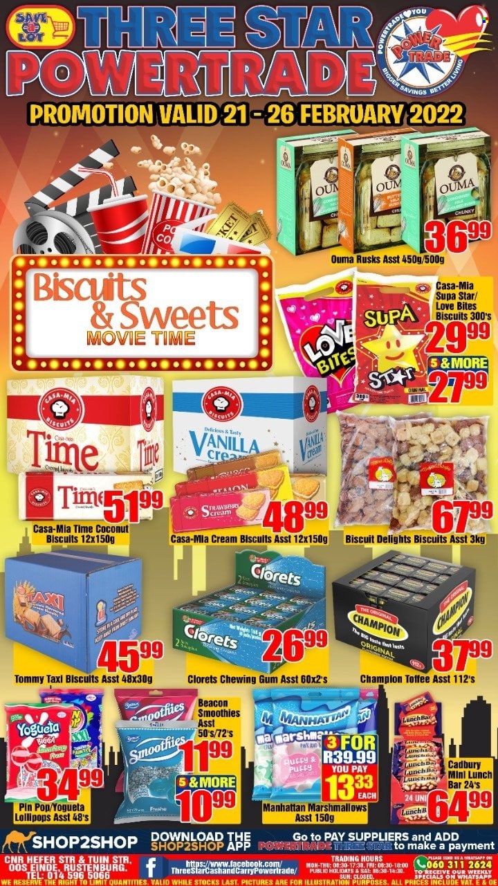 Three Star Cash and Carry specials - 21/02/2022 - 26/02/2022. Page 1