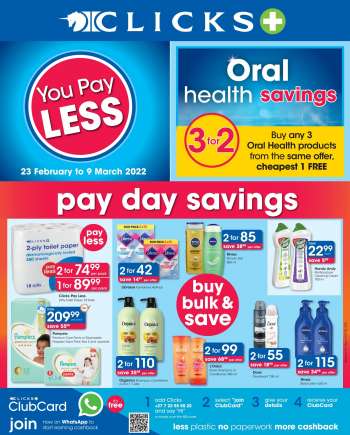 Clicks catalogue  - 23/02/2022 - 09/03/2022.