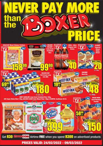 Boxer catalogue  - 24/02/2022 - 09/03/2022.