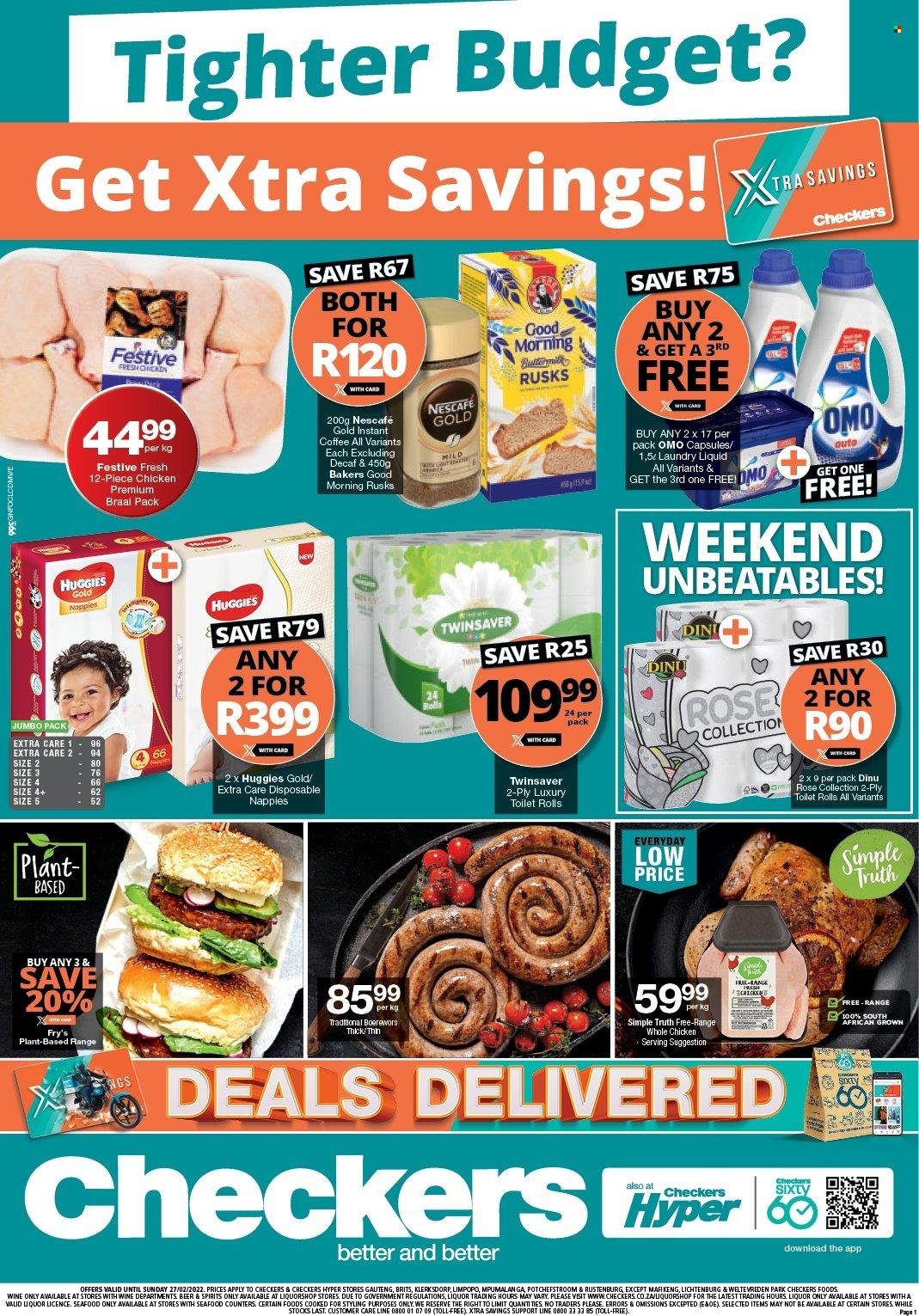 Checkers specials - 24/02/2022 - 27/02/2022. Page 1
