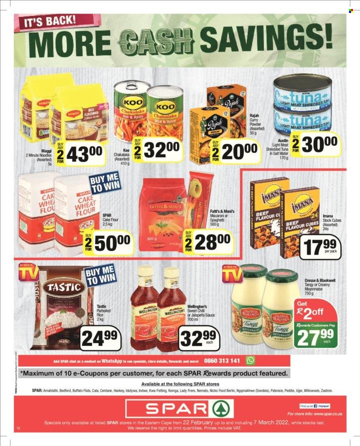SPAR specials - 22/02/2022 - 07/03/2022. Page 12