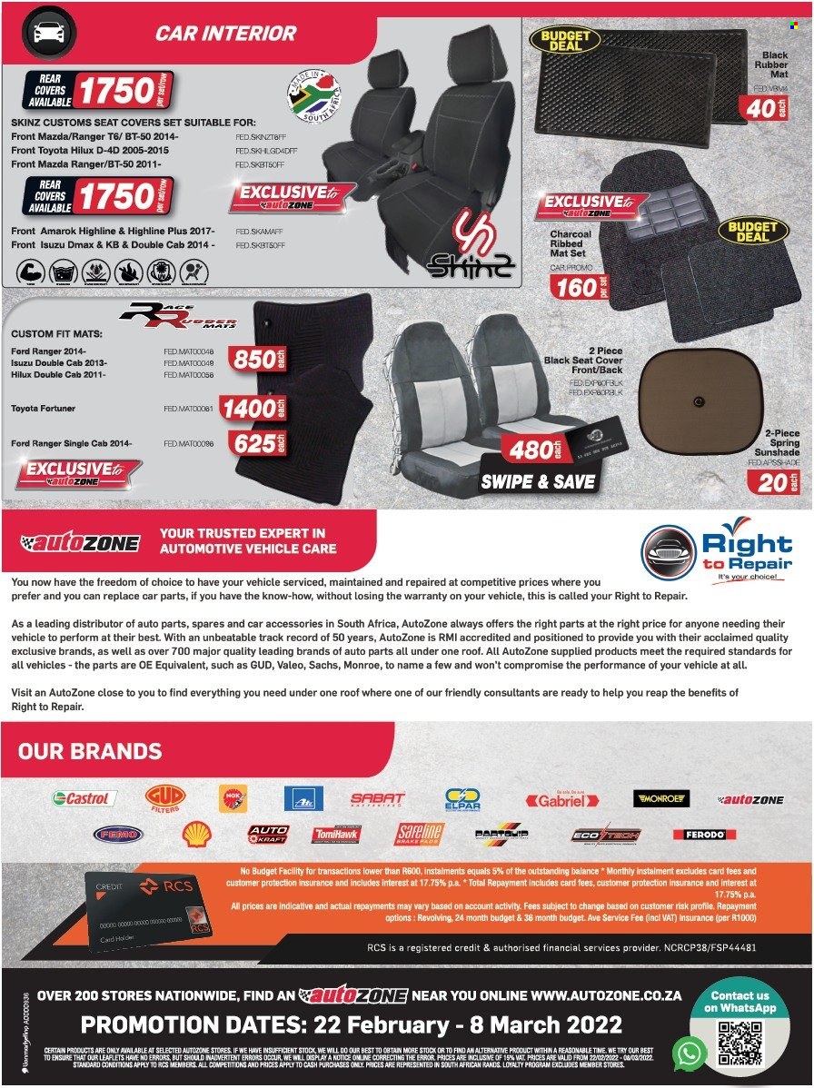 AutoZone specials - 22/02/2022 - 08/03/2022. Page 8