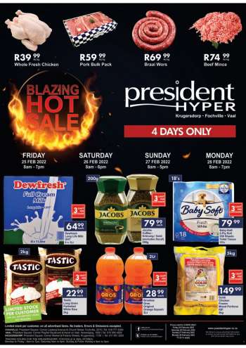 President Hyper catalogue  - 25/02/2022 - 28/02/2022.