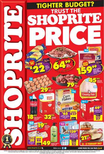 Shoprite catalogue  - 25/02/2022 - 27/02/2022.
